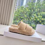 Luxury Replica Celine Slides Triomphe In Sponge Fabric - Beige