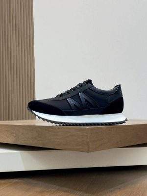 Copy Moncler Pacey2 Suede & Nubuck Replica Sneakers