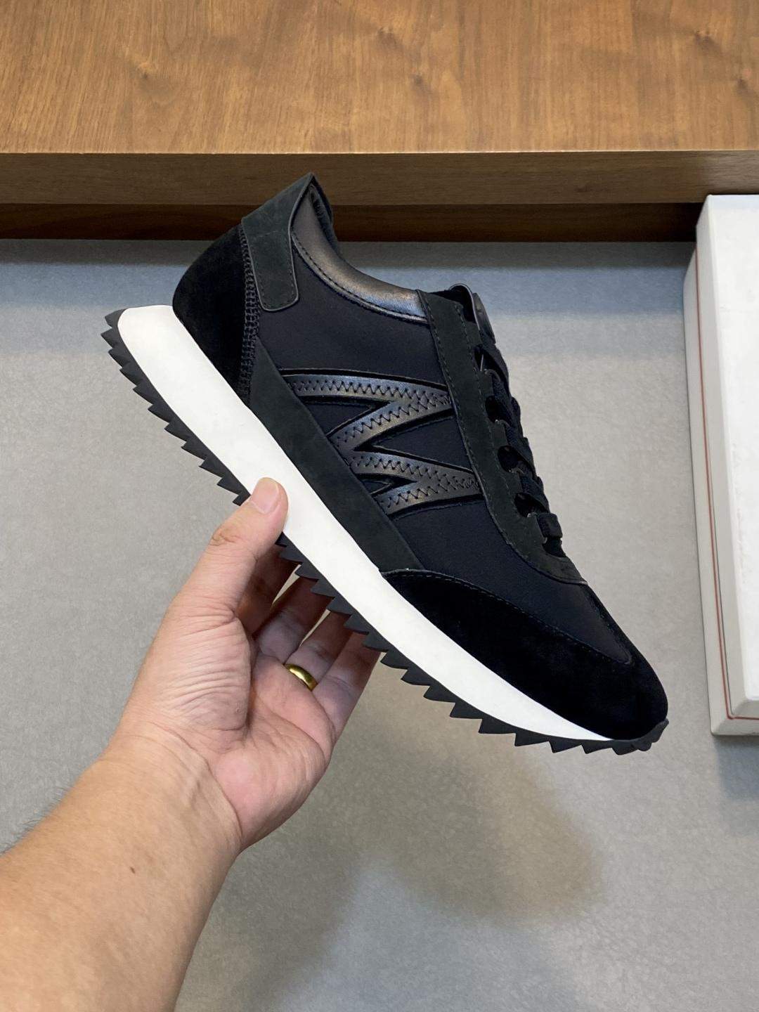 Copy Moncler Pacey2 Suede & Nubuck Replica Sneakers - Image 6