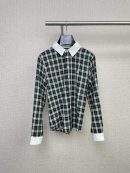 Luxury Celine Mia Replica Shirt In Tartan Cotton