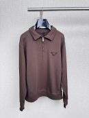 Luxury Prada Cotton Fleece Replica Polo Shirt