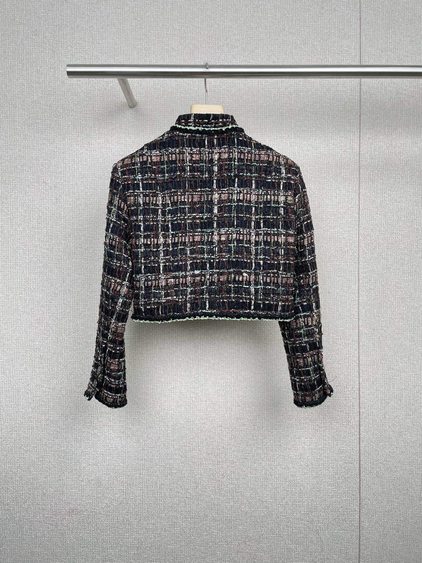 High Quality Cotton Tweed Replica Jacket - Image 2