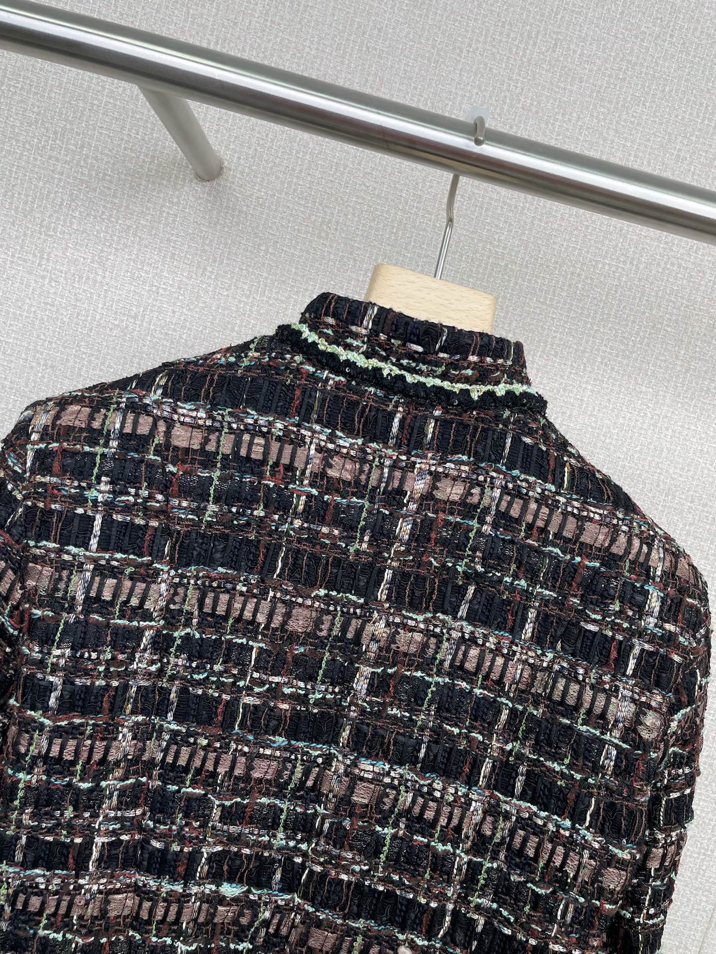 High Quality Cotton Tweed Replica Jacket - Image 6