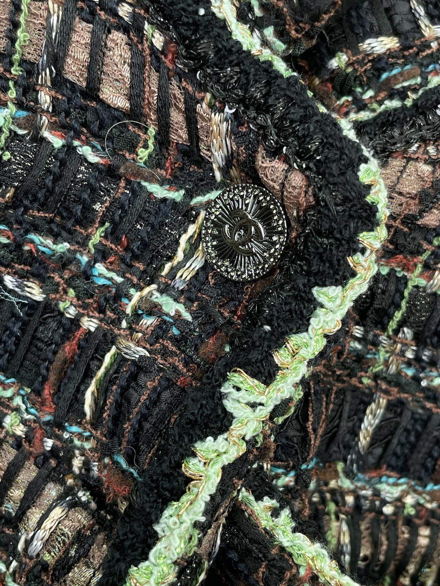 High Quality Cotton Tweed Replica Jacket - Image 7