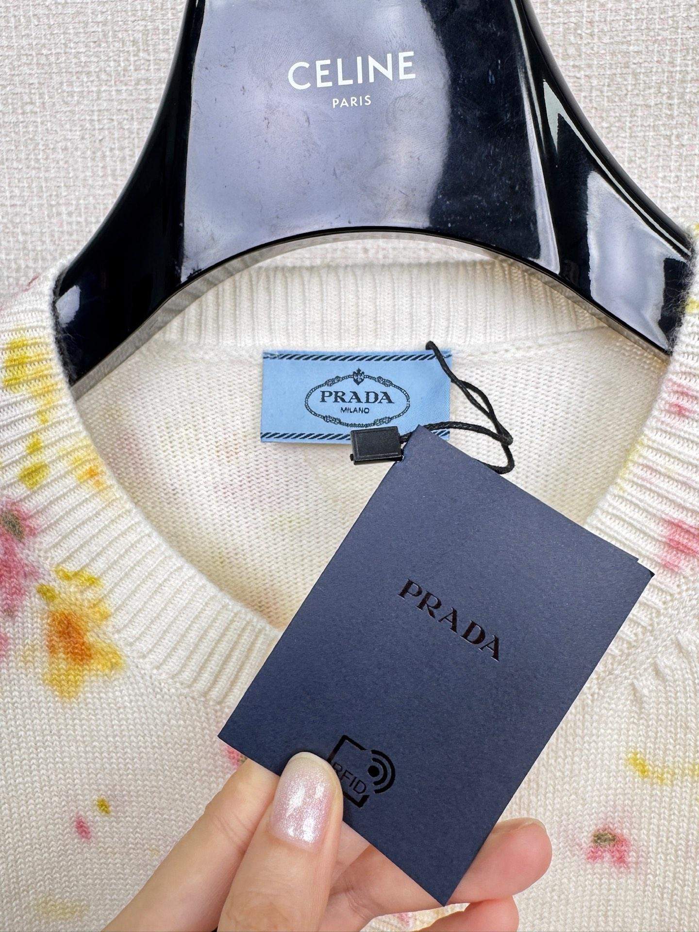 Luxury Prada Floral-Pattern Replica Cardigan - Image 5