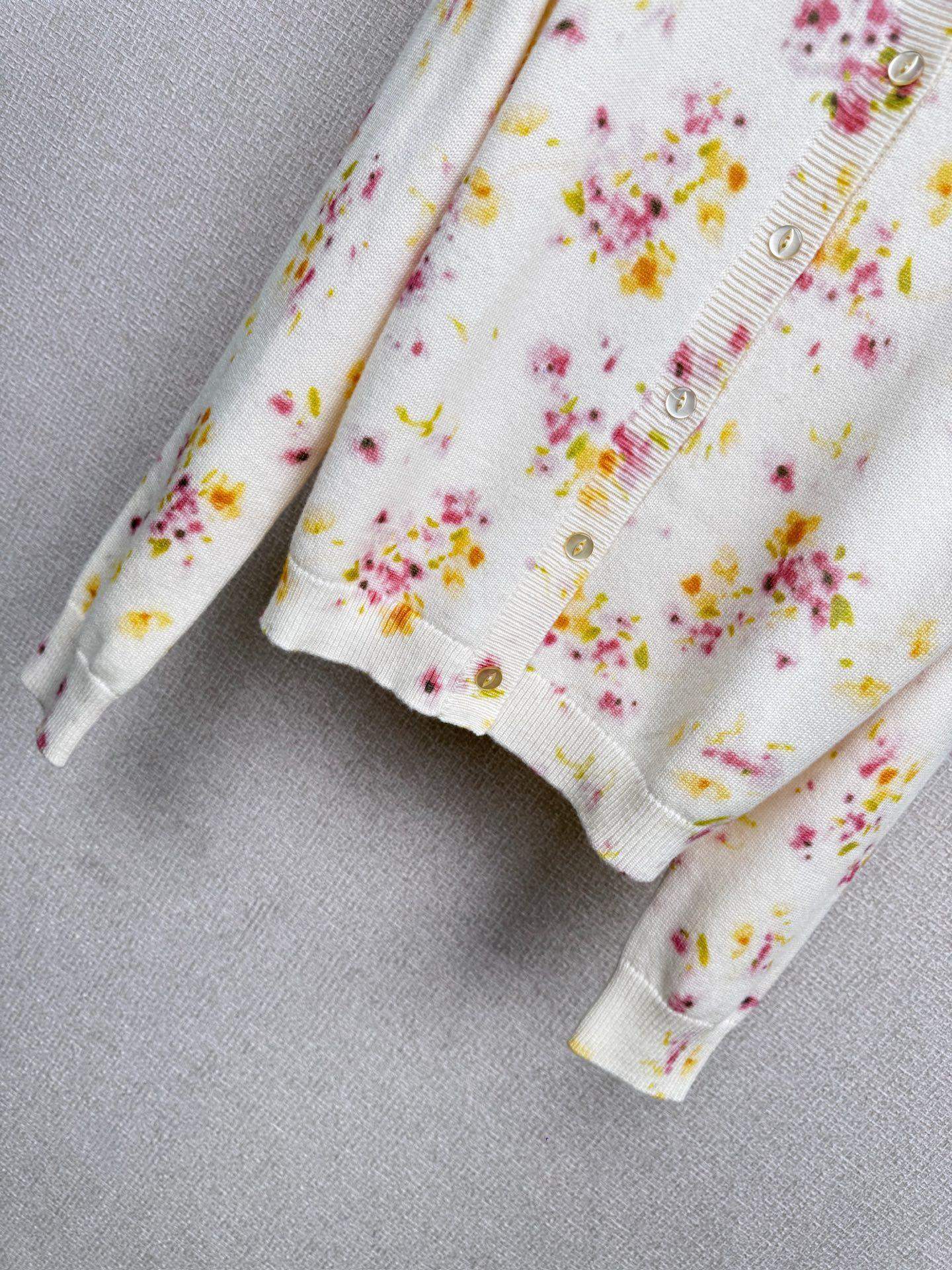 Luxury Prada Floral-Pattern Replica Cardigan - Image 7
