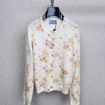 Luxury Prada Floral-Pattern Replica Cardigan