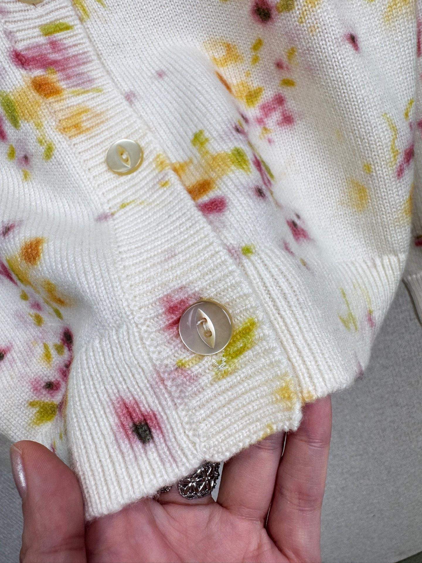 Luxury Prada Floral-Pattern Replica Cardigan - Image 6