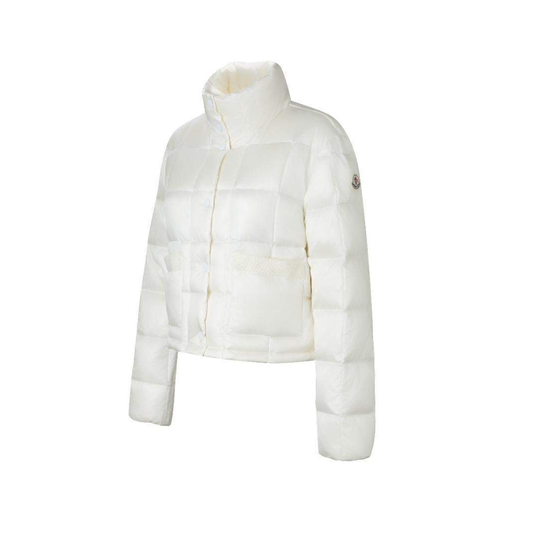 Copy Moncler Jarcieu Braided Trim Replica Short Down Jacket - Image 3