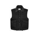 Luxury Miu Miu Technical Pongé Replica Down Vest - Black