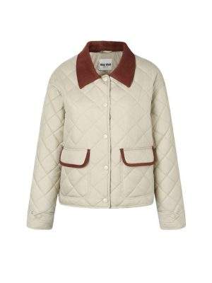 Copy Miu Miu Quilted Technical Pongé Replica blouson