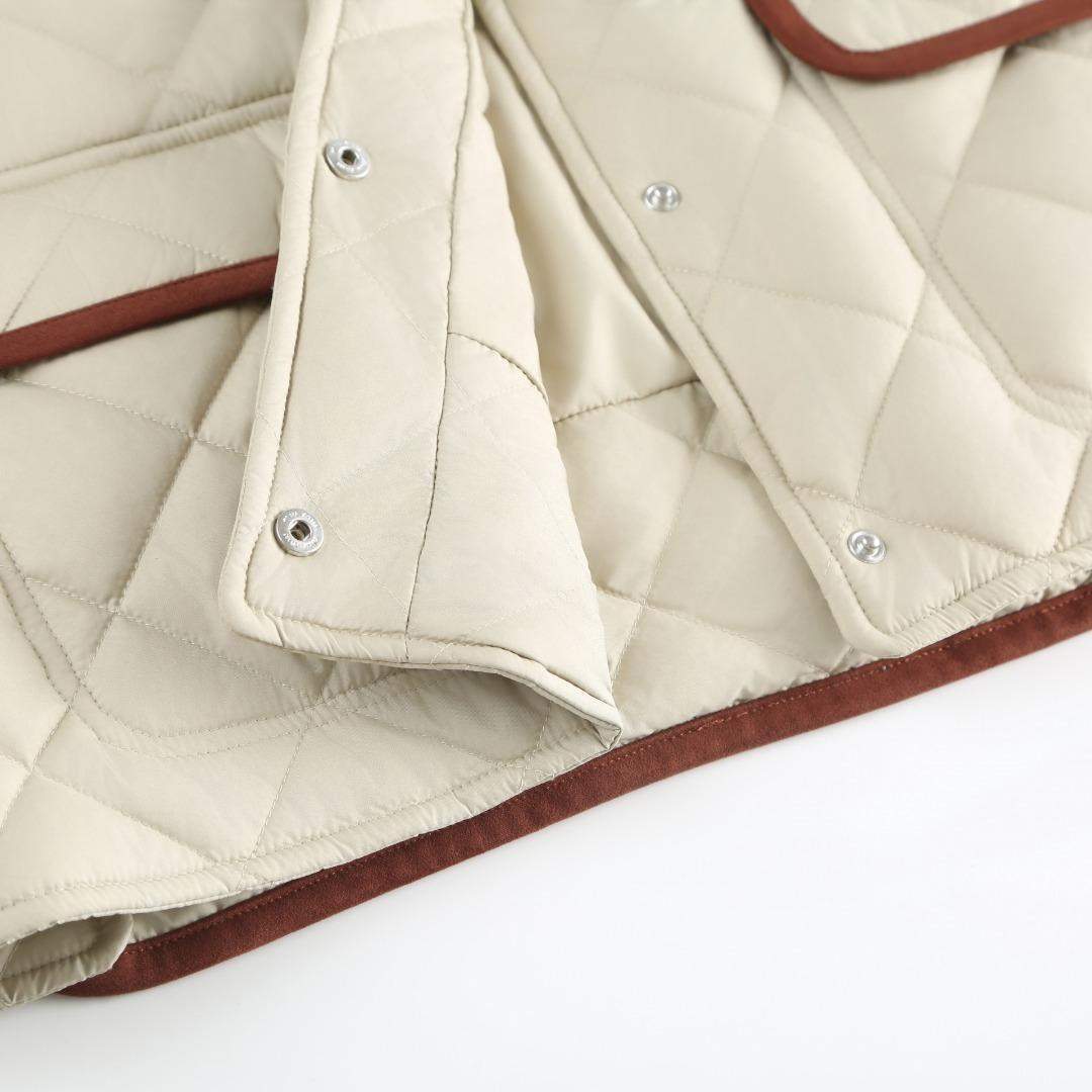Copy Miu Miu Quilted Technical Pongé Replica blouson - Image 5