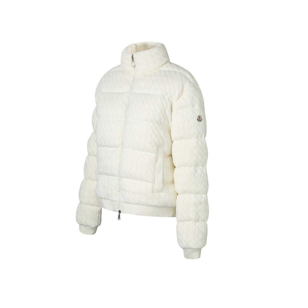 Luxury Moncler Padded Wool & Cotton Zip-Up Replica Cardigan - Image 3