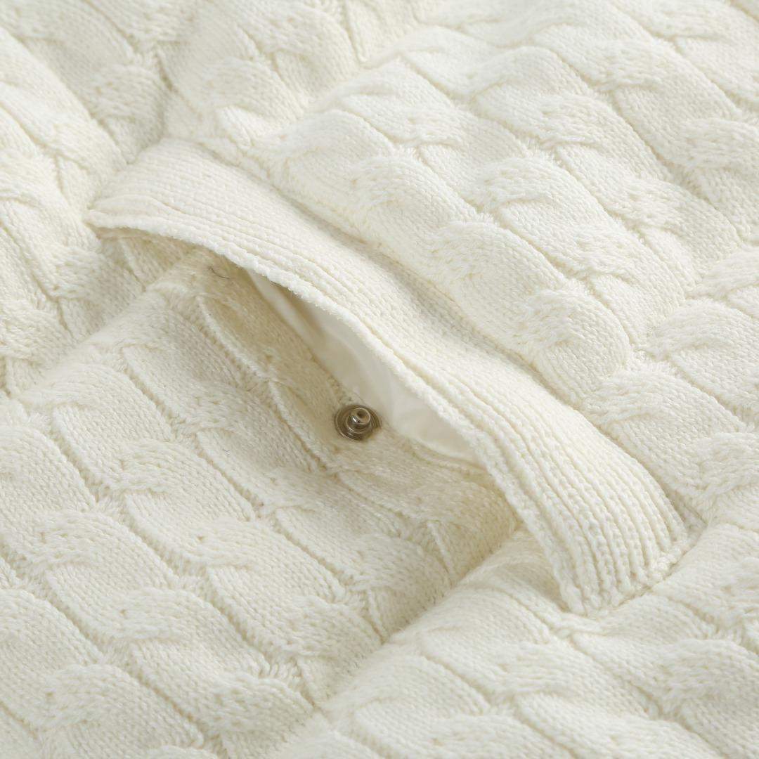 Luxury Moncler Padded Wool & Cotton Zip-Up Replica Cardigan - Image 5