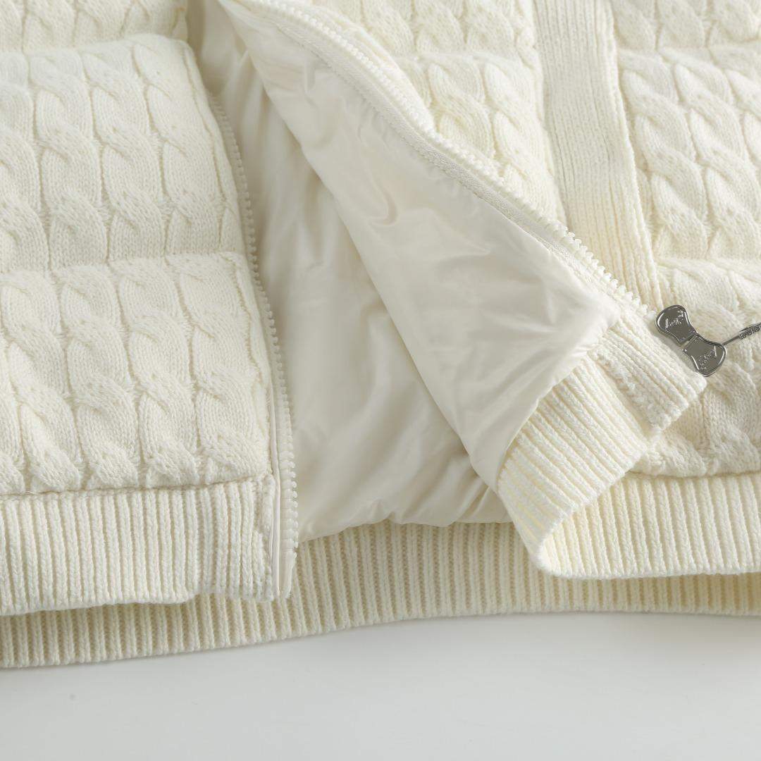 Luxury Moncler Padded Wool & Cotton Zip-Up Replica Cardigan - Image 6