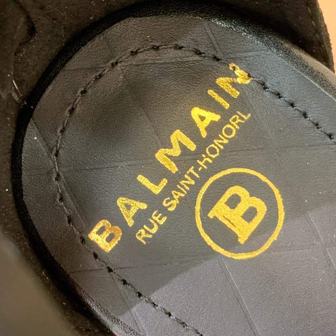 Copy Balmain Couture Suede Replica Heels With Balmain Ribbon Motif - Image 7