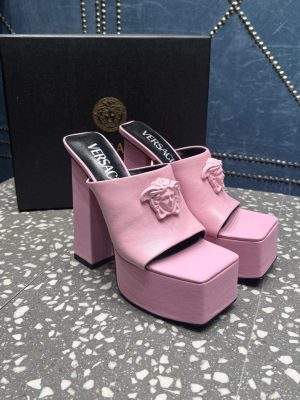 Deluxe Versace La Medusa Replica Platform Sandals