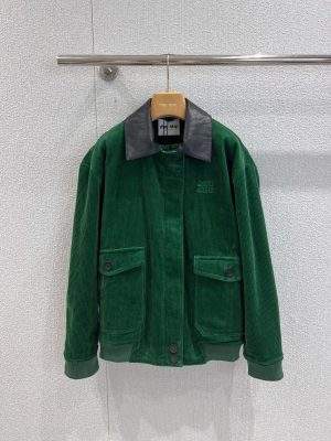 Deluxe Miu Miu Padded Corduroy Replica Blouson
