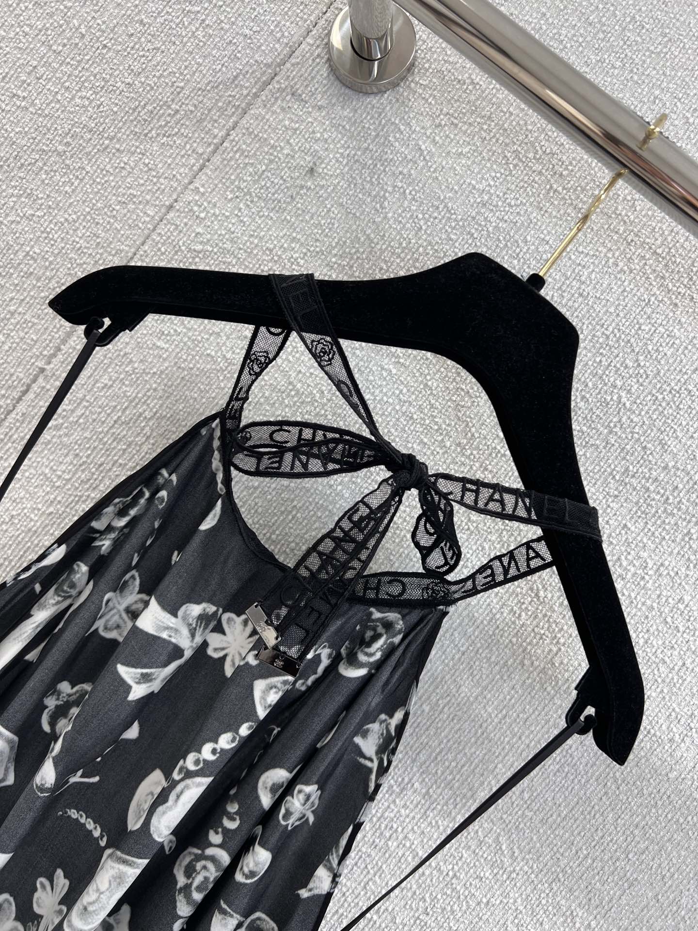 Mirror Quality Printed Silk Satin Replica Dress - Image 4