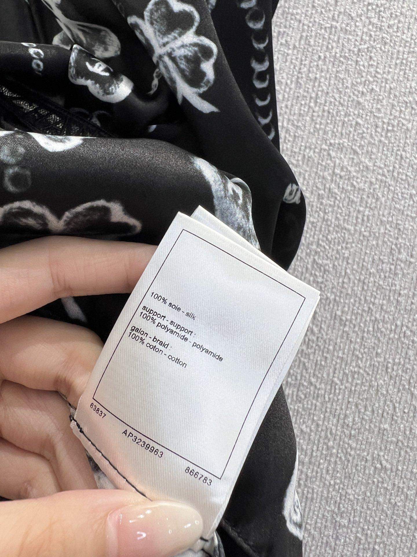 Mirror Quality Printed Silk Satin Replica Dress - Image 9