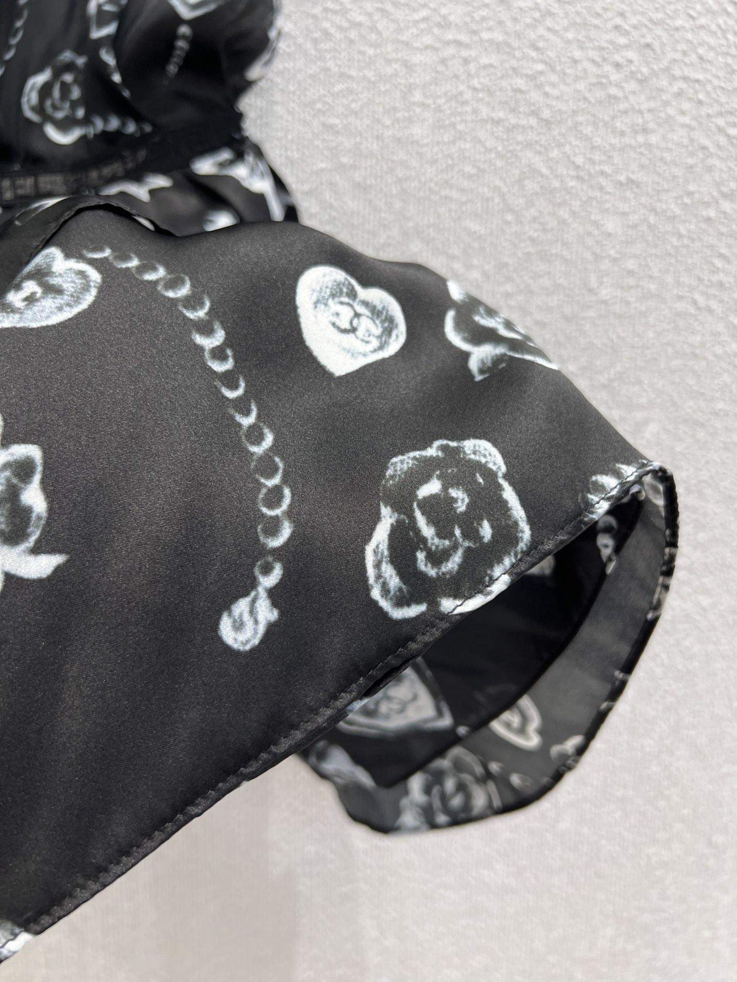 Mirror Quality Printed Silk Satin Replica Dress - Image 7