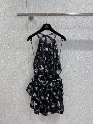 Mirror Quality Printed Silk Satin Replica Dress