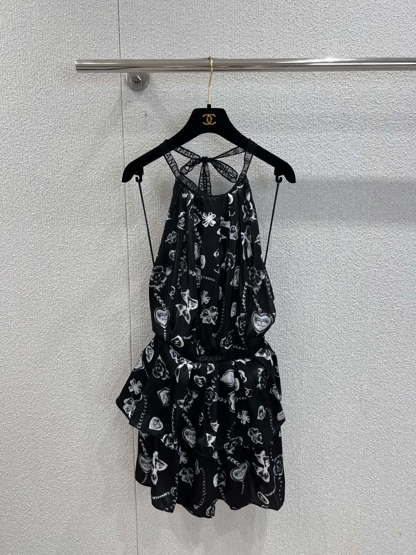 Mirror Quality Printed Silk Satin Replica Dress