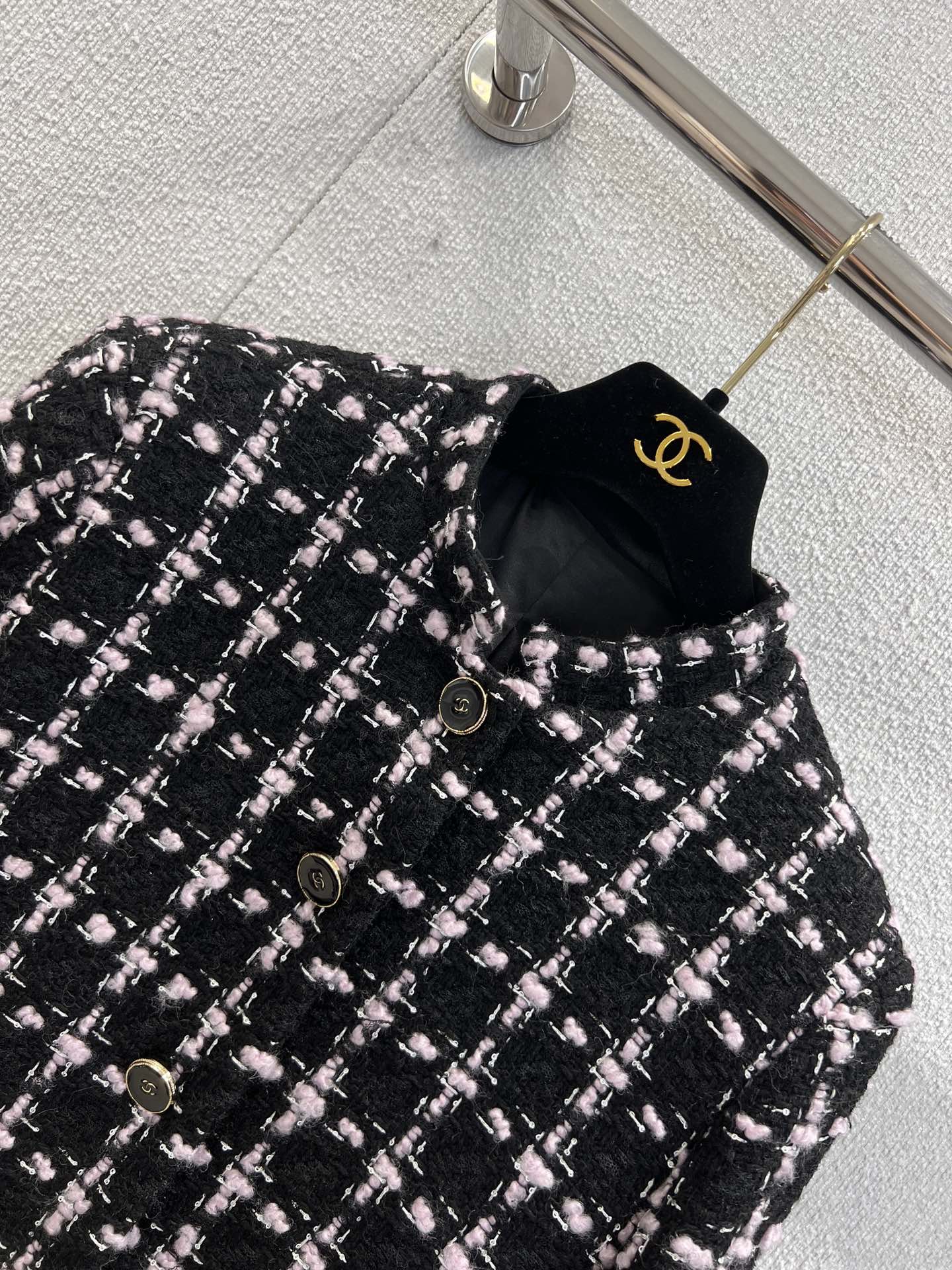 Luxury Replica Wool Tweed Coat - Image 7