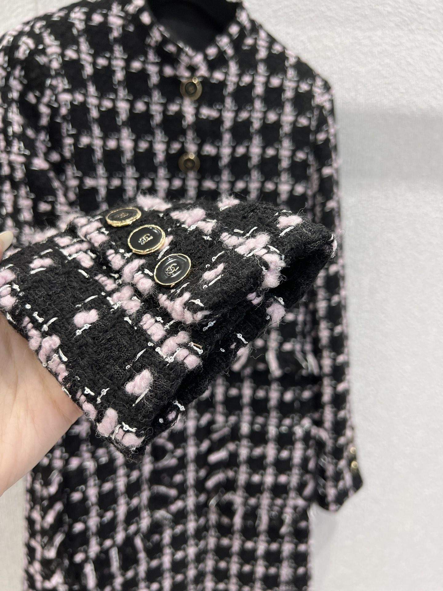 Luxury Replica Wool Tweed Coat - Image 6