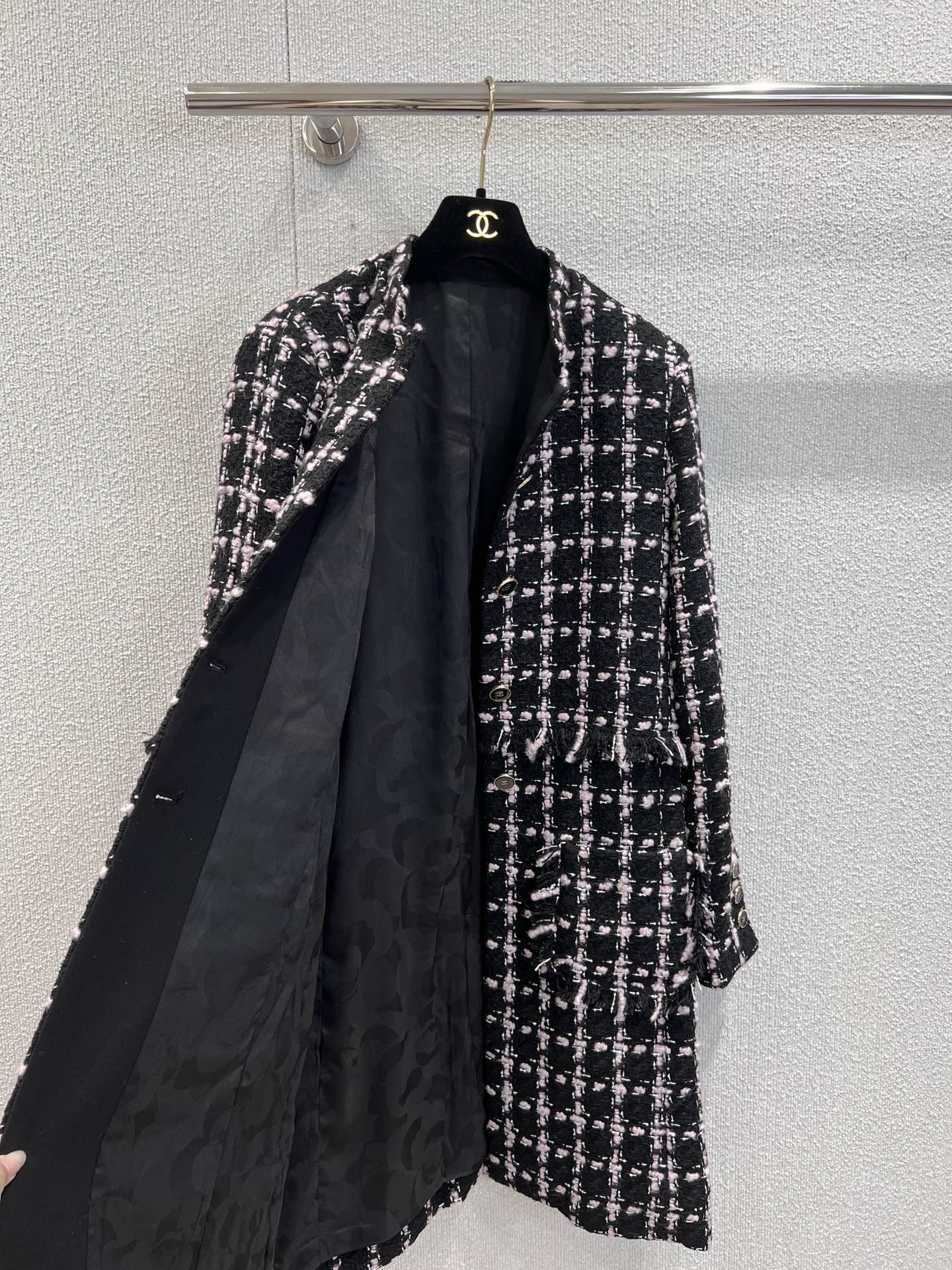 Luxury Replica Wool Tweed Coat - Image 3