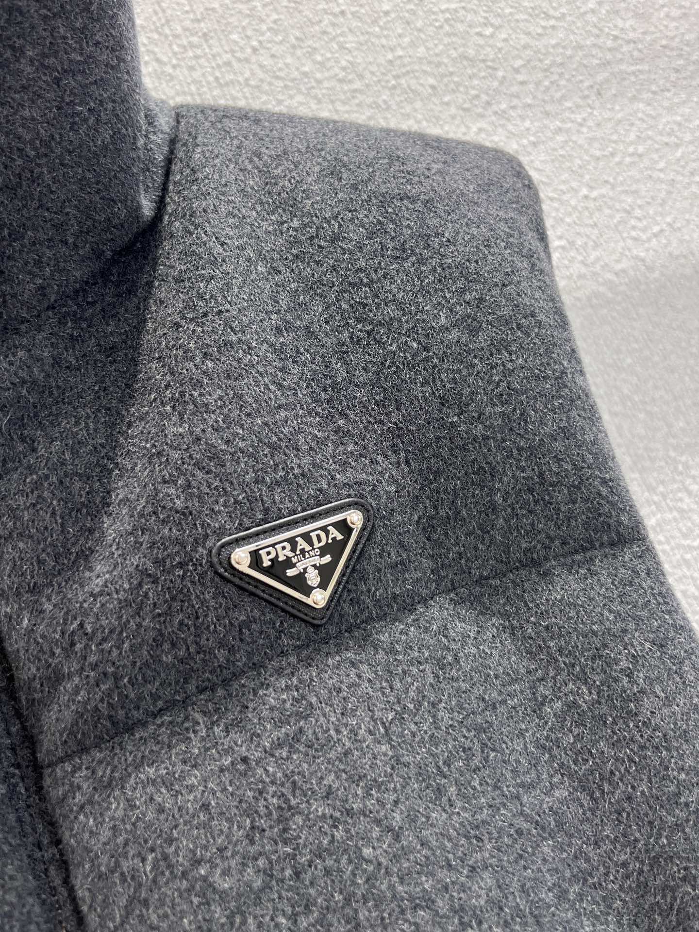 Luxury Replica Prada Flannel Down Vest - Image 6