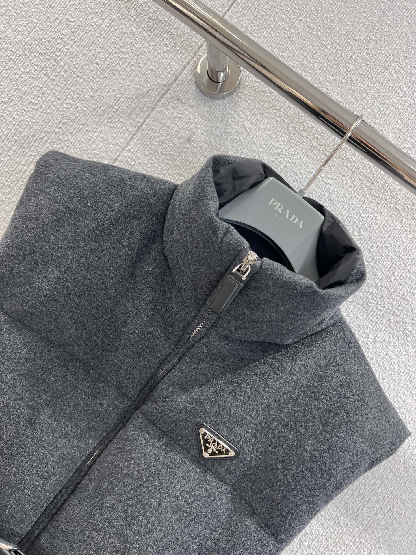 Luxury Replica Prada Flannel Down Vest - Image 4