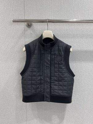 Luxury Replica Hermes Quilted Sleeveless Bomber Jacket