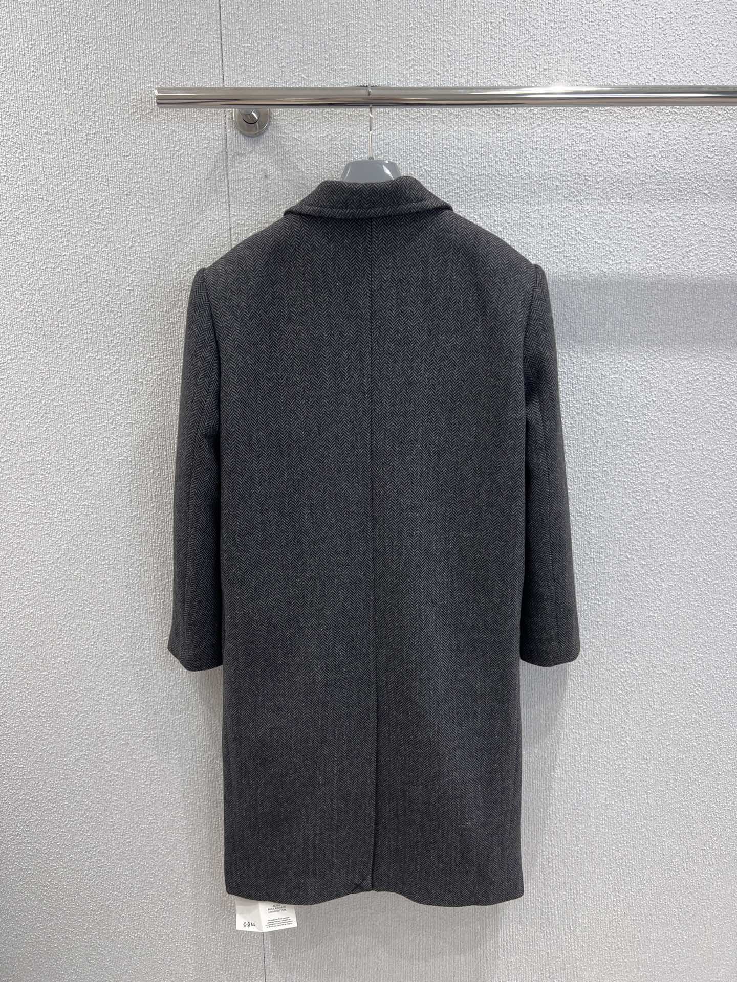 Exclusive Prada Single-Breasted Chevron Wool Replica Jacket - Image 2