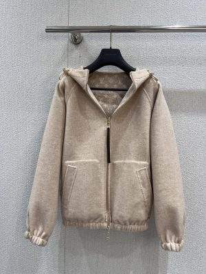Luxury Replica Louis Vuitton Reversible Double Face Zip-Up Jacket