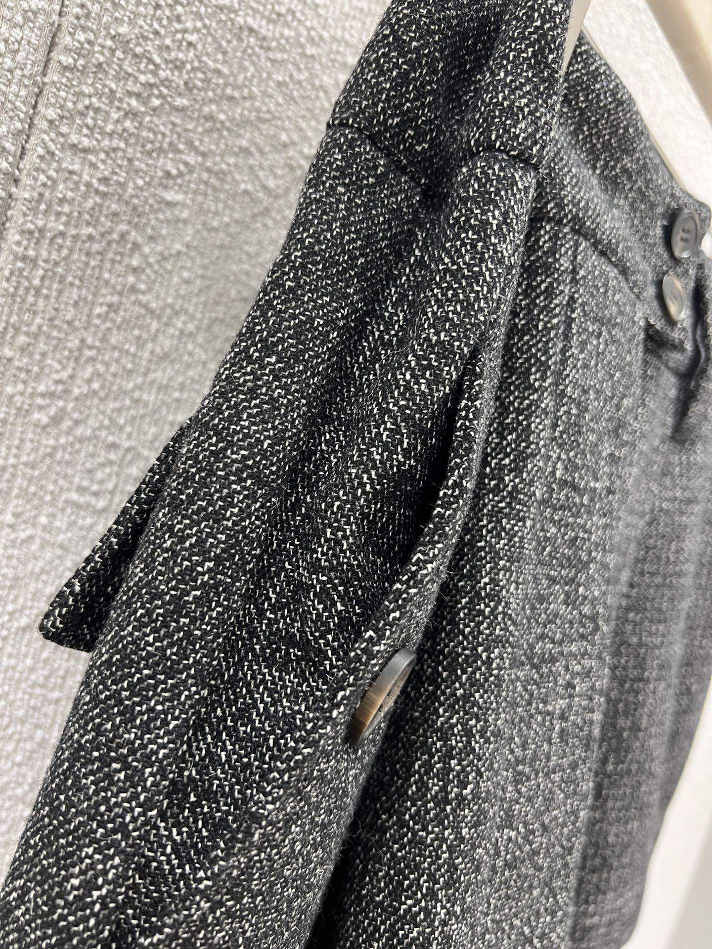 Superior Prada Gingham Check Mouliné Wool Replica Miniskirt - Image 8