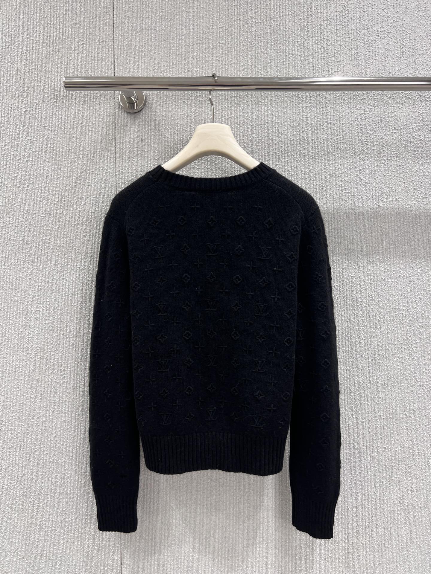 Copy Louis Vuitton Monogram Cashmere Replica Pullover - Image 2