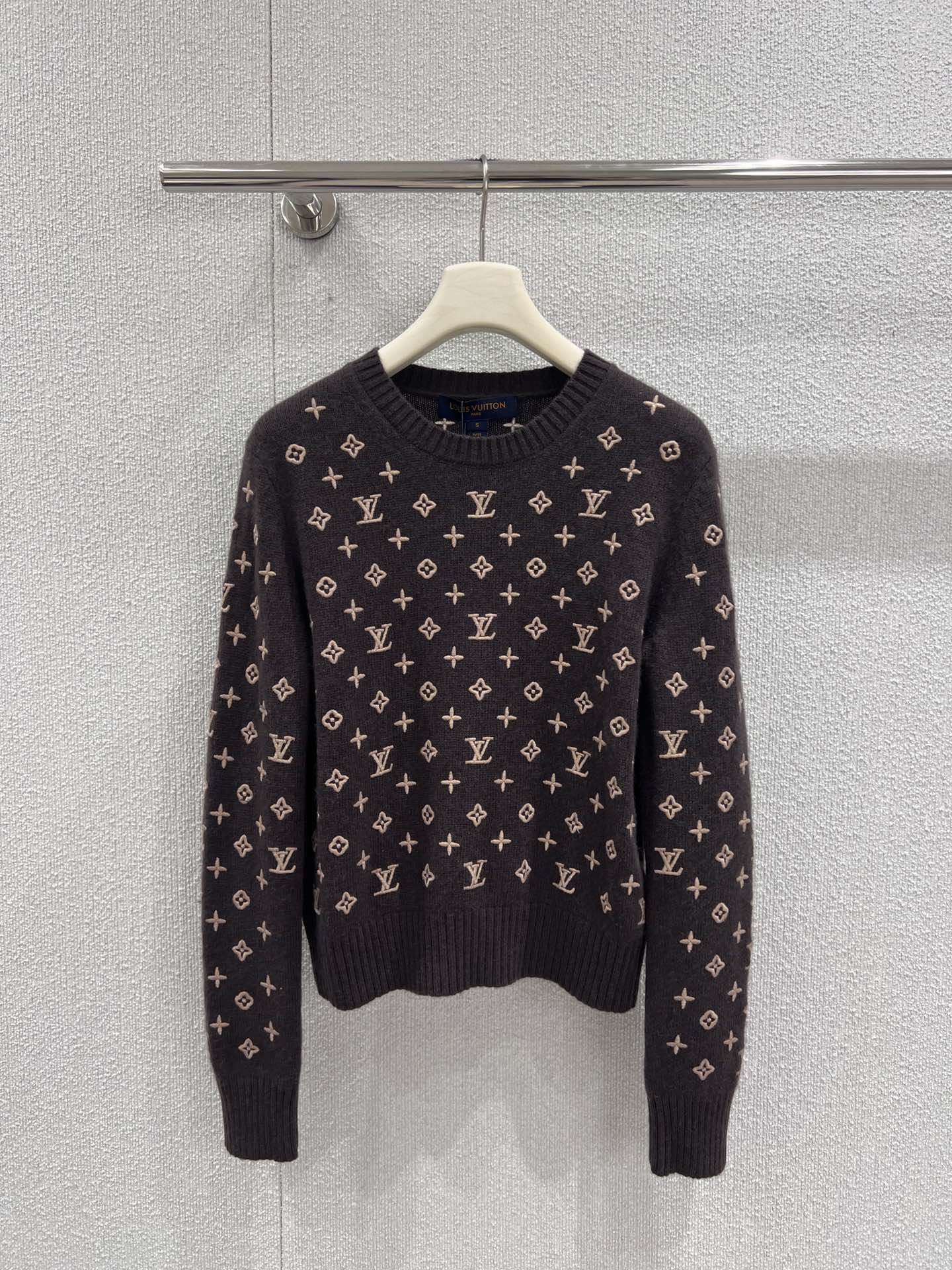 Finest Louis Vuitton 3D Monogram Replica Knit Pullover