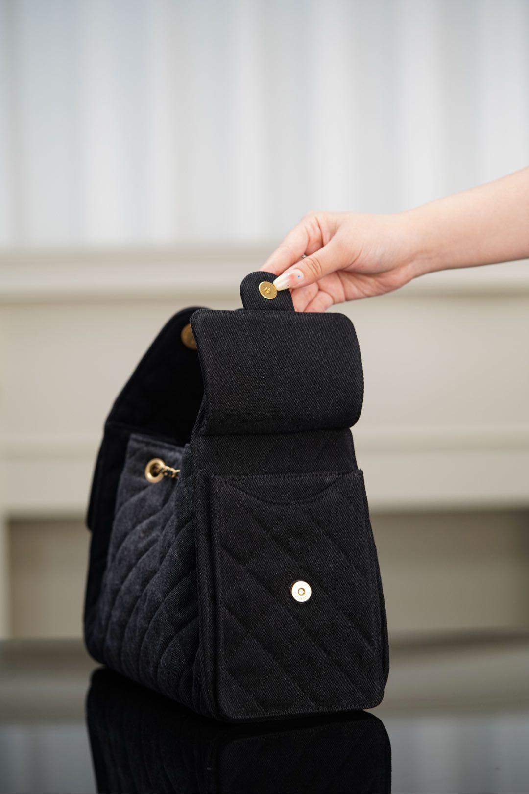 Luxury Replica Washed Denim 25 Small Handbag - Image 10