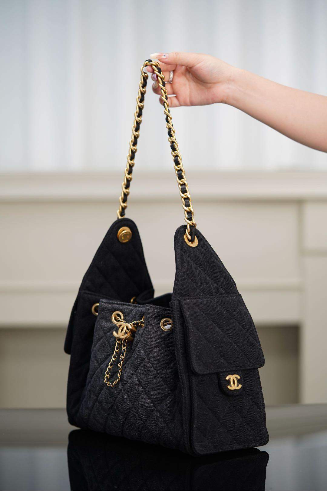 Luxury Replica Washed Denim 25 Small Handbag - Image 5