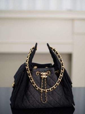 Luxury Replica Washed Denim 25 Small Handbag