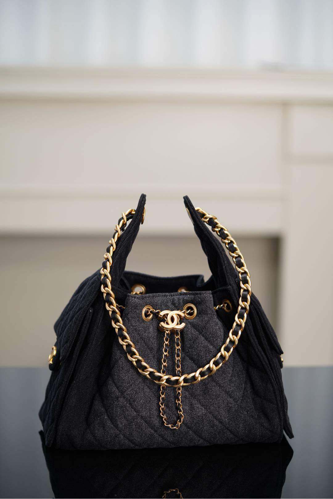 Luxury Replica Washed Denim 25 Small Handbag