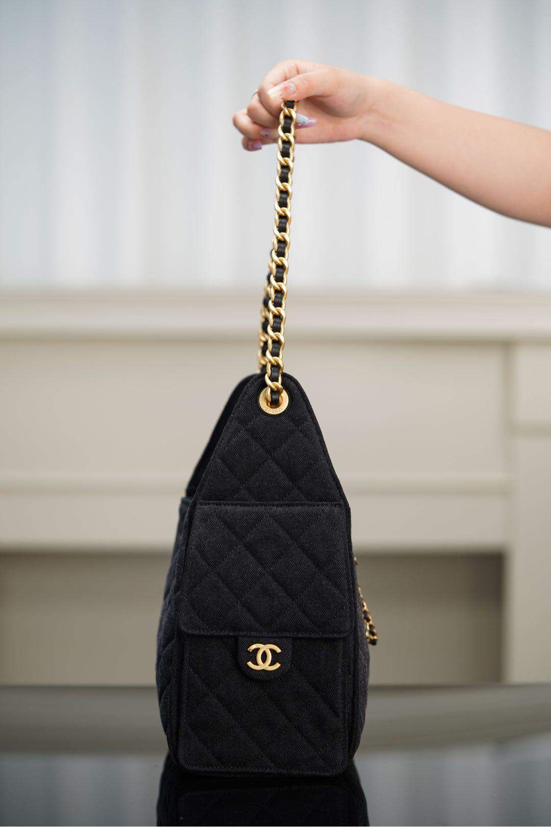 Luxury Replica Washed Denim 25 Small Handbag - Image 9