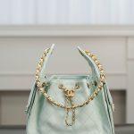 Copy Grained Calfskin 25 Small Replica Handbag - Light Green