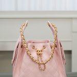Copy Grained Calfskin 25 Small Replica Handbag - Light Pink