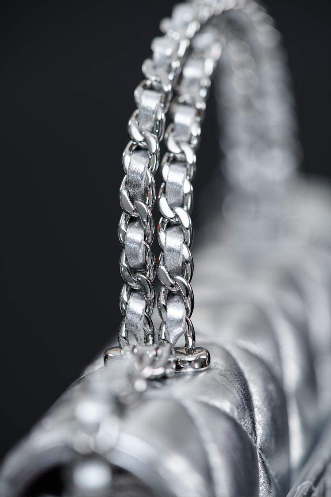 Deluxe Mini Replica Flap Bag With Top Handle - Image 15