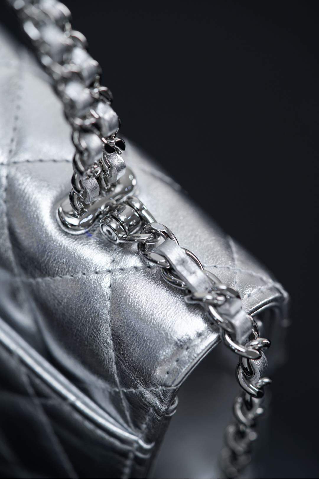 Deluxe Mini Replica Flap Bag With Top Handle - Image 14