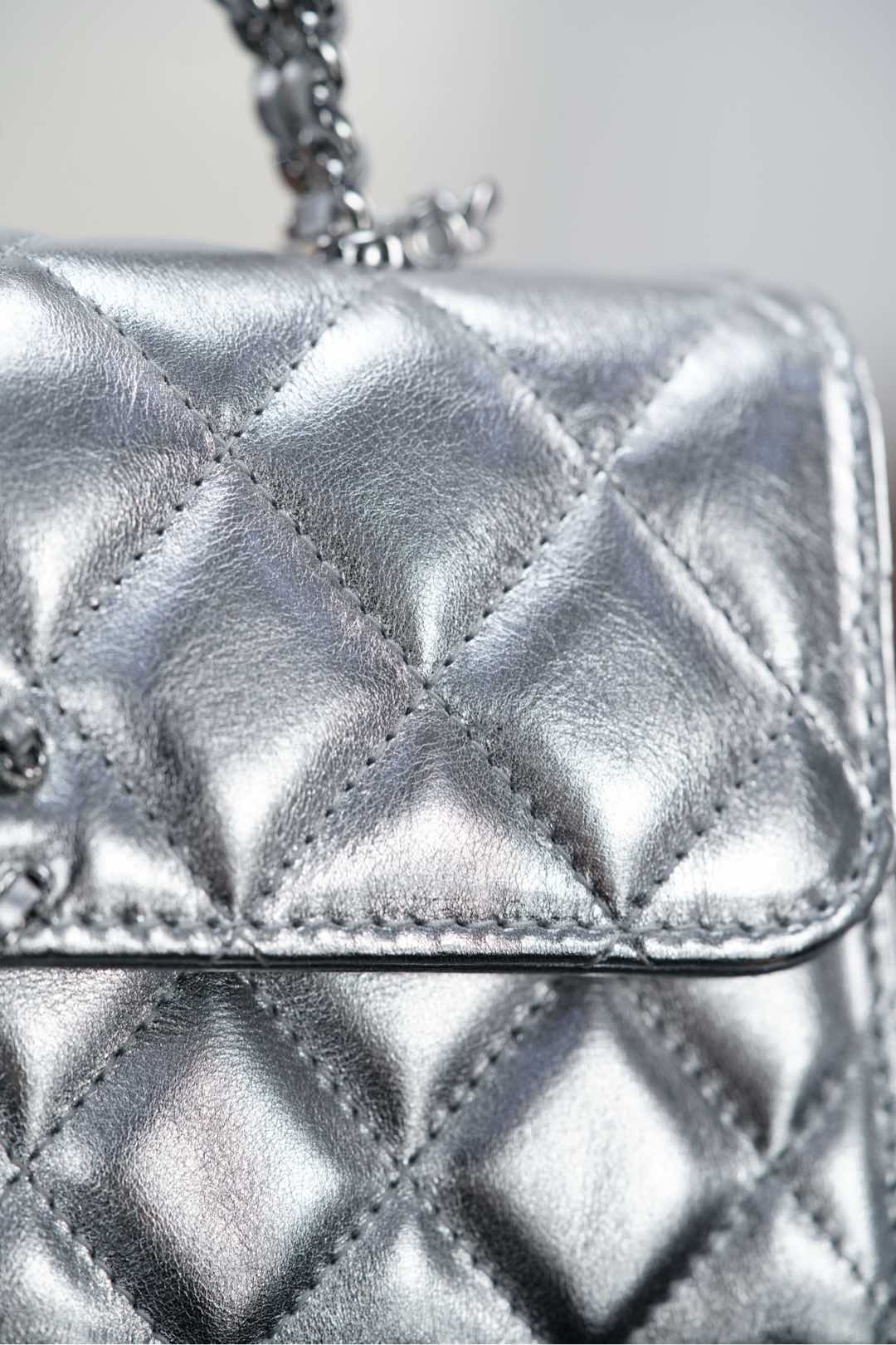 Deluxe Mini Replica Flap Bag With Top Handle - Image 19