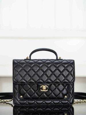 Luxury Quilted Leather Replica Backpack