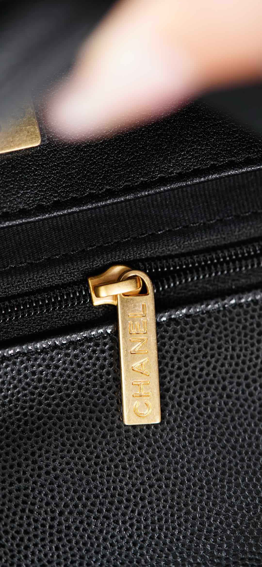 Copy Grained Shiny Calfskin & Gold-Tone Metal Replica Backpack - Image 30